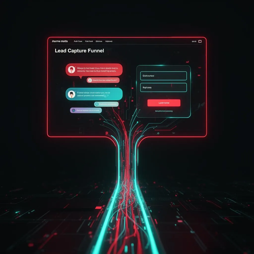 Automated lead capture funnel